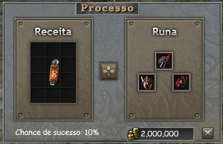 Interface de criação de relíquias